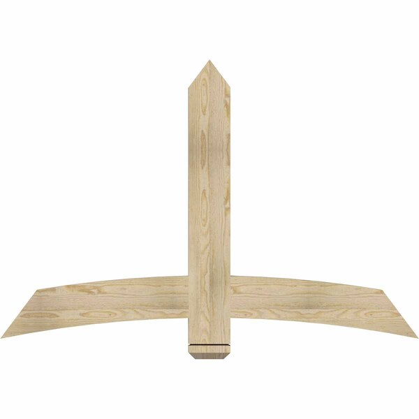 Ekena Millwork Bellingham Rough Sawn Timber Gable Bracket, Douglas Fir, 60"W x 40"H x 2"D x 6"F, 16/12 Pitch GBW060X40X0206BEL00RDF - main